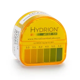 Papel indicador de pH, 3.0-5.5, paquete de 5