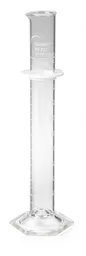 Cilindro graduado, 100 mL TC, blanco