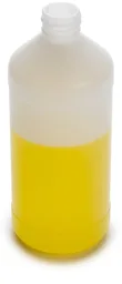 Botella redonda HDPE, 1000 mL, paquete de 3