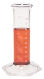 Cilindro graduado forma baja, 100 mL