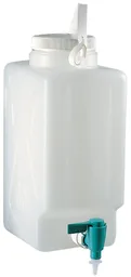 Garrafón rectangular con espita, 9 L