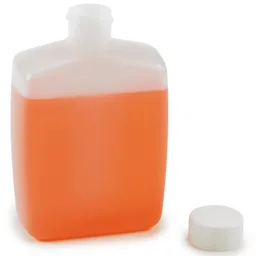 Botella oblonga HDPE, 118 mL, paquete de 6