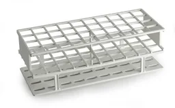 Rack para tubos de ensayo, polipropileno blanco