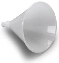 Embudo de polipropileno, 89 mm