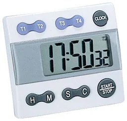 Temporizador de 5 canales, 1 segundo a 100 HRS