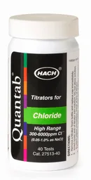 Tira reactiva para cloruro HR, botella con 40 (QT)