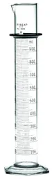 Cilindro graduado clase A doble métrica, 100 mL