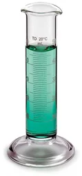 Cilindro forma baja doble métrica, 100 mL