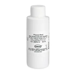 Indicador rojo de fenol grado espectral, 50 mL