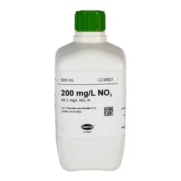 Estándar de nitrato 200 mg/L NO3, 45.2 mg/L NO3-N