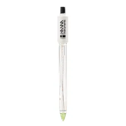 Electrodo de pH/temperatura para yogur con conector DIN rápido, cuerpo de vidrio y relleno de gel