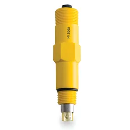Electrodo ORP con sensor de oro, unión doble PTFE, amplificador, matching pin, DIN, cable 1.5 m