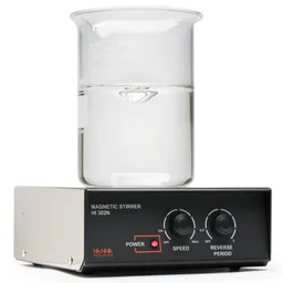 Agitador magnético de reversa automática con cubierta de acero inoxidable, 2.5 litros, 115 V