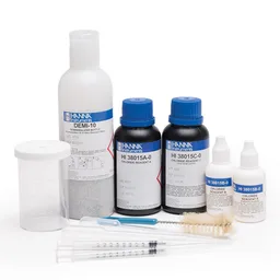 Test kit para medición de cloro con intervalo extendido