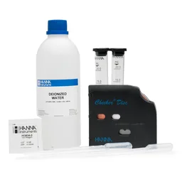 Test kit para medición de hierro (Fe+2 & Fe+3) con disco checker, 100 pruebas