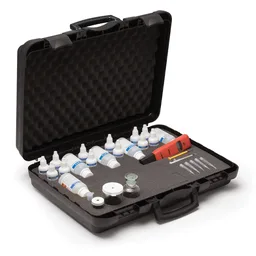 Test kit para uso en acuacultura; alcalinidad, CO2, dureza, oxígeno disuelto, pH y salinidad