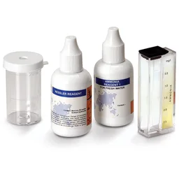 Test kit para medición de amoniaco (como NH3-N) en agua dulce, 25 pruebas aproximadamente