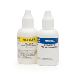 Reactivos de repuesto para el test kit de medición de amoniaco en agua dulce, 25 pruebas