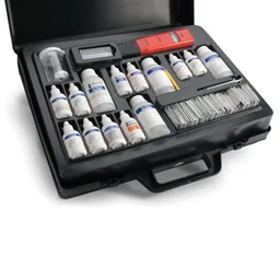 Test kit diseñado para calderas: alcalinidad, cloruro, dureza, pH, fosfato y sulfito