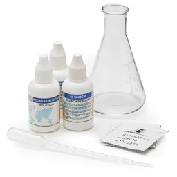 Test kit para medición de hipoclorito (como Cl?),intervalo 50 a 150 g/L, 100 pruebas aprox.