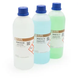 Soluciones calibración fluoruro (1 ppm TISAB II, 10 ppm TISAB II, TISAB II) (4 frascos, 500 mL c/u)