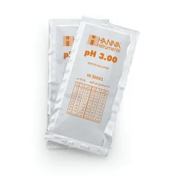 Sobres de solución técnica de calibración pH 3.00 " 25 °C, (25 x 20mL)