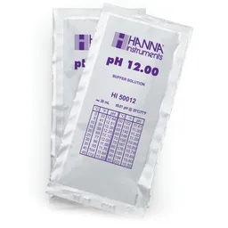 Sobres de solución técnica de calibración pH 12.00 " 25 °C, (25 x 20mL)