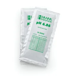 Sobres de solución técnica de calibración pH 6.86 " 25 °C, (25 x 20mL)