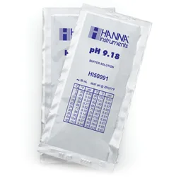 Sobres de solución técnica de calibración pH 9.18 " 25 °C, (25 x 20mL)