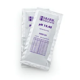 Sobres de solución técnica de calibración pH 12.45 " 25 °C, (25 x 20mL)