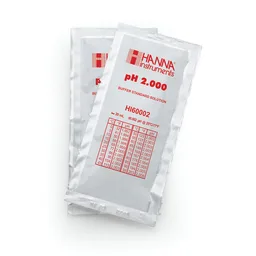 Sobres de estándar de calibración milesimal pH 2.000 " 25 °C, (25 x 20mL)