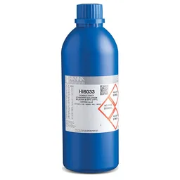 Estándar técnico de calibración de CE de 84 µS/cm " 25°C con certificado de análisis, 500 mL