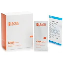 Sobres de estándar de calibración CE 12,880 µS/cm " 25°C con certificado de análisis, (25 x 20mL)