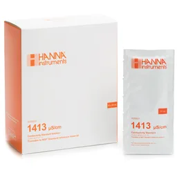 Sobres de estándar de calibración CE 1,413 µS/cm " 25 °C, (25 x 20mL)