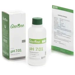 Solución de calibración GroLine de pH 7.01, con certificado de análisis, 230 mL