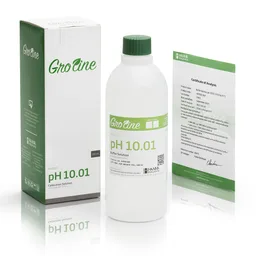 Solución de calibración Groline de pH 10.01, con certificado de análisis, 500 ml