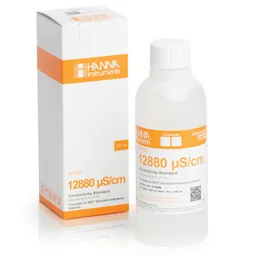 Solución de calibración de CE de 12,880 µS/cm valor " 25°C, frasco 230 mL