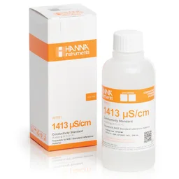 Solución de calibración de CE de 1,413 µS/cm valor " 25°C, frasco de 230 mL