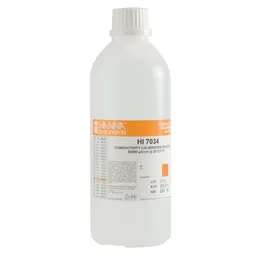 Solución de calibración de CE de 80,000 µS/cm valor " 25°C,frasco de 500 mL