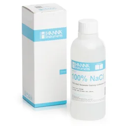 Solución de calibración para lecturas de 100% de NaCl (salinidad marina), frasco de 230 mL
