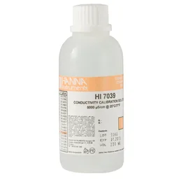 Solución de calibracion de CE de 5,000 µS/cm valor " 25°C, frasco 230 mL