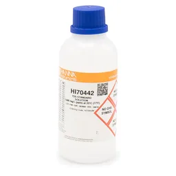 Solución estándar de TDS de 1500 mg/L (ppm) valor " 25°C, frasco de 230 mL