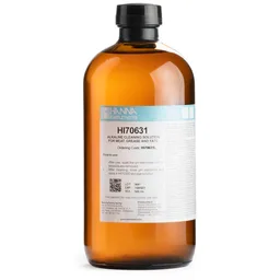 Solución de limpieza alcalina para  grasas de carne (industria alimentaria), frasco de 500 mL