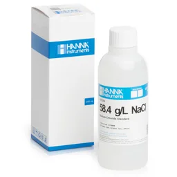 Solución estándar a 58.4 g / L NaCl, frasco de 230 mL