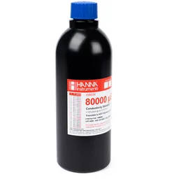Estándar de calibración de CE de 80000 µS/cm " 25°C, frasco de 500 mL FDA