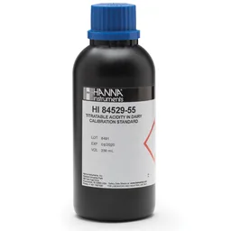 Estándar de calibración de la bomba para la acidez titulable en lácteos con minititulador (230 mL)