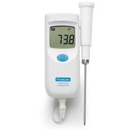 Termómetro portátil de termistor con sonda reemplazable