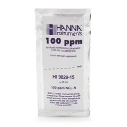 Sobres c/solución de calibración de 100 ppm de nitrato p/electrodo ISE HI7609829-12 (25 pzas.)