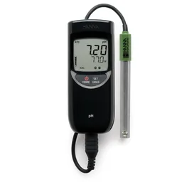 Medidor portátil de pH/temperatura, a prueba de agua