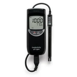 Medidor de CE/TDS/temp;: CE 0 a 3999 ?S/cm, TDS 0 a 2,000 ppm (mg/L), temperatura 0.0 a 60.0°C